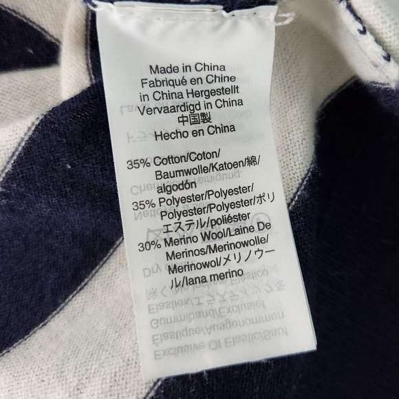 J. Crew Scalloped Striped Sweater - Picture 7 of 7